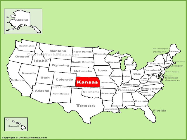 Kansas United States Map 