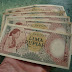 5 Lembar Uang Kertas: Lima Rupiah 1958 ( Seri Pekerja Tangan )