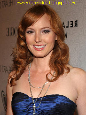 dark hair with red tips. Copper Red Hair Color