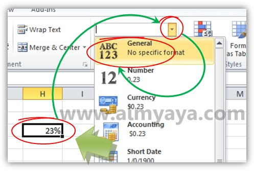 Format tampilan nilai di microsoft excel  Cara Menghilangkan Format Nilai Sel di Ms Excel 2010