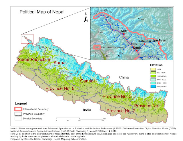 Nepal Political Map new
