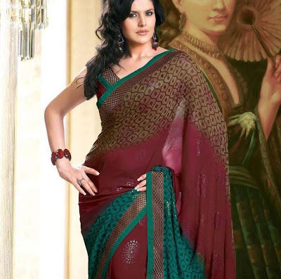 zarine khan in saree glamour  images