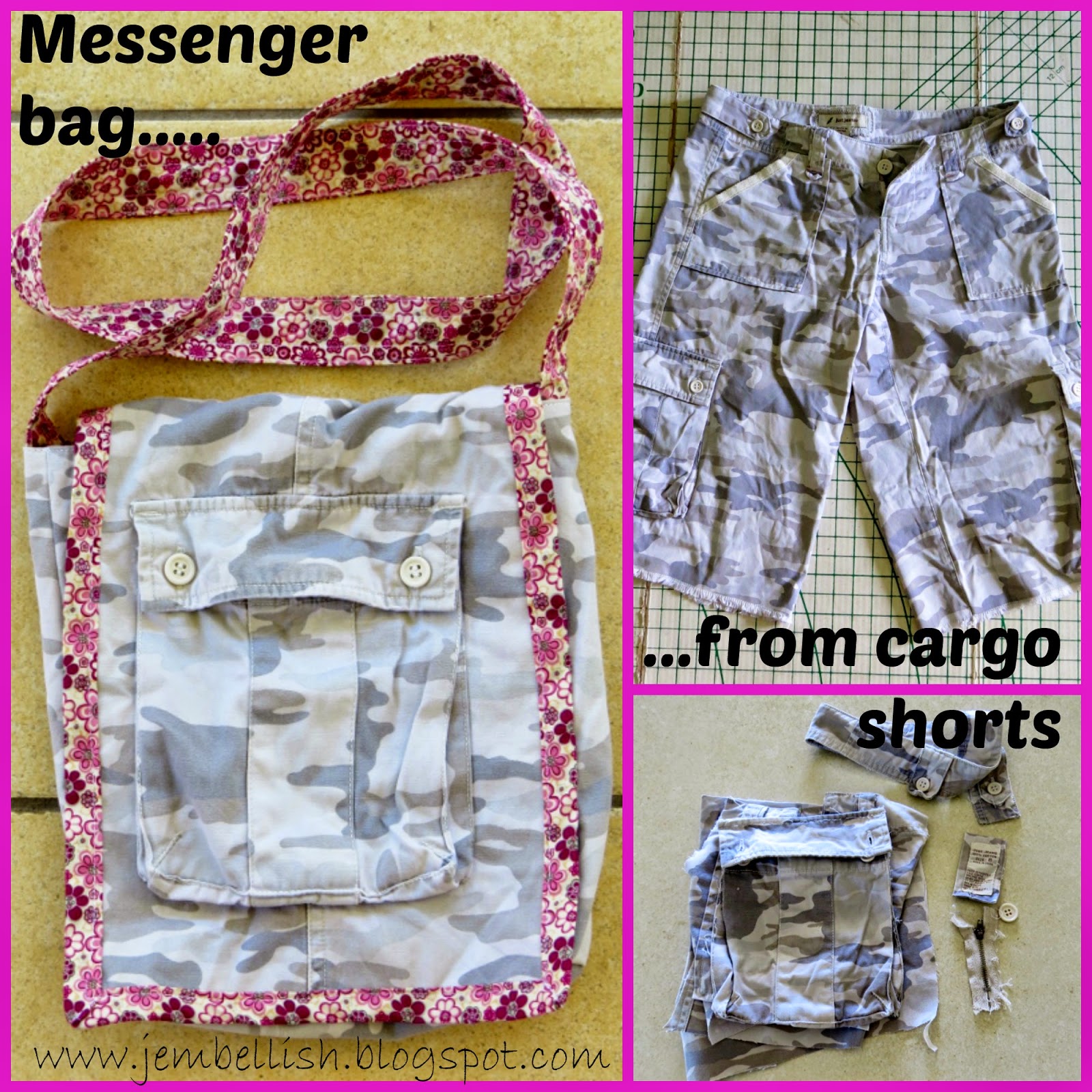 Messenger Bag from Cargo Shorts