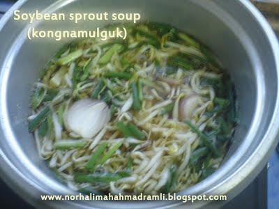Flavor of my life: RESEPI KOREA ~Soybean sprout soup 