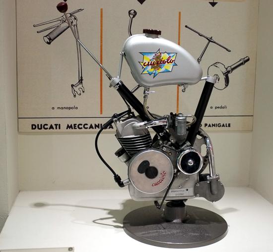 Ducati Cucciolo engine at the Ducati Museum