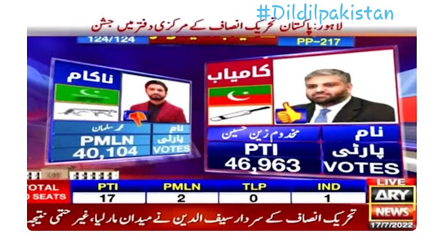 Makhdoom Zain Hussain Qureshi won the Punjab by-election in PP-217 Multan.