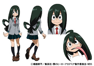 Projekt postaci Tsuyu Asui