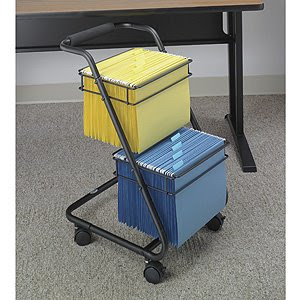 2-tier wire file cart