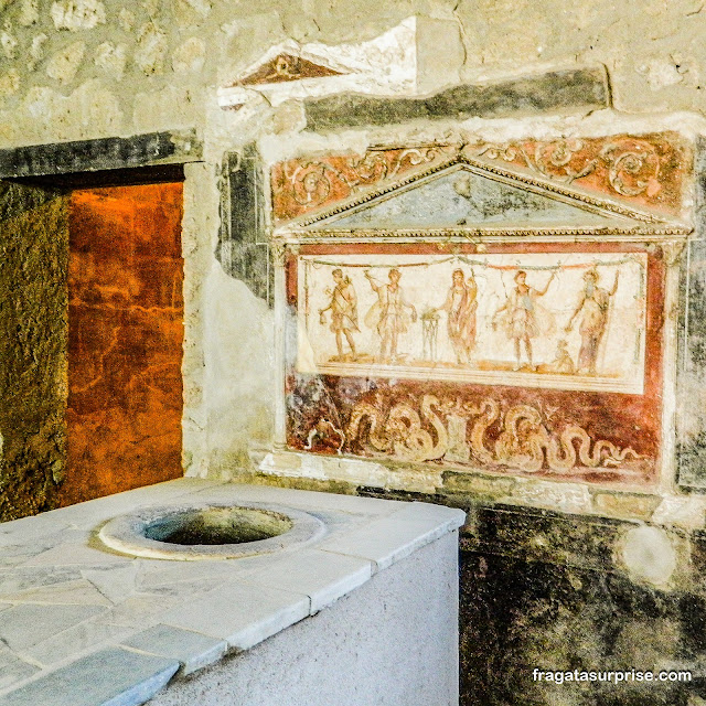 Restaurante do Século 1º d. C. em Pompeia