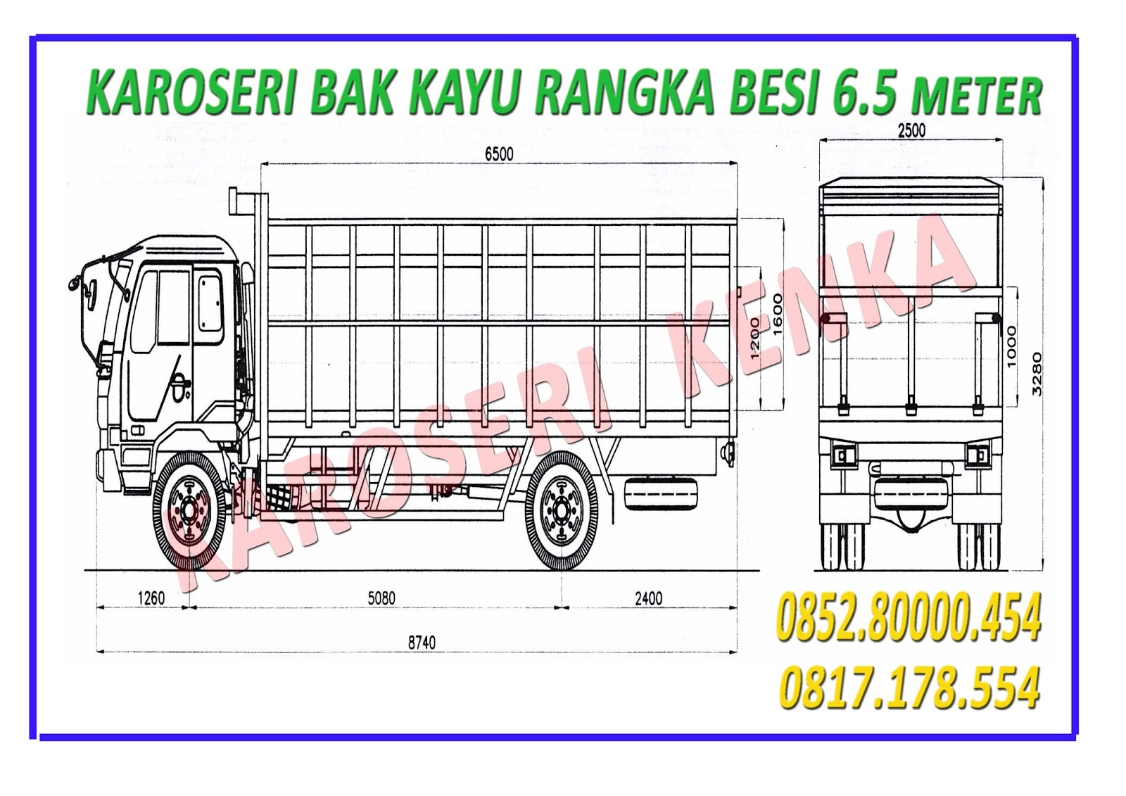 KAROSERI BAK  KAYU 