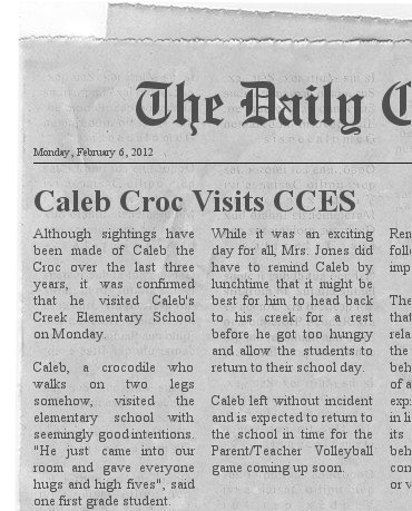 Caleb s Creek Media Matters Newspaper Generator 