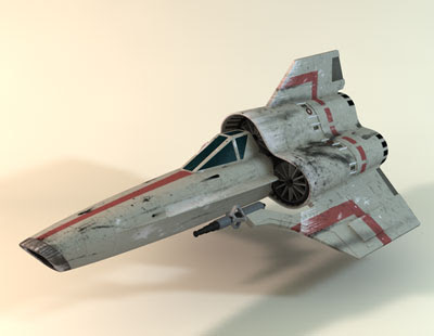 3D Model - Battlestar Galactica - Viper MK-IV fighter