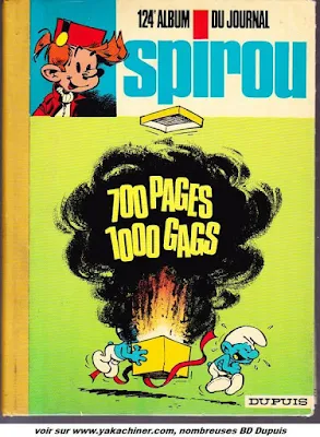 Recueil Spirou 124, dos jaune