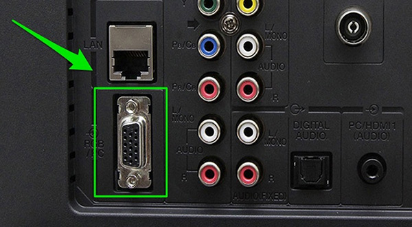 Kết nối laptop với tivi thông qua cổng VGA