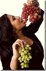 Alpana-Singh-eating-grapes