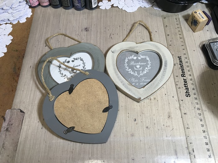 01 Three Small Heart Frames from Ebay