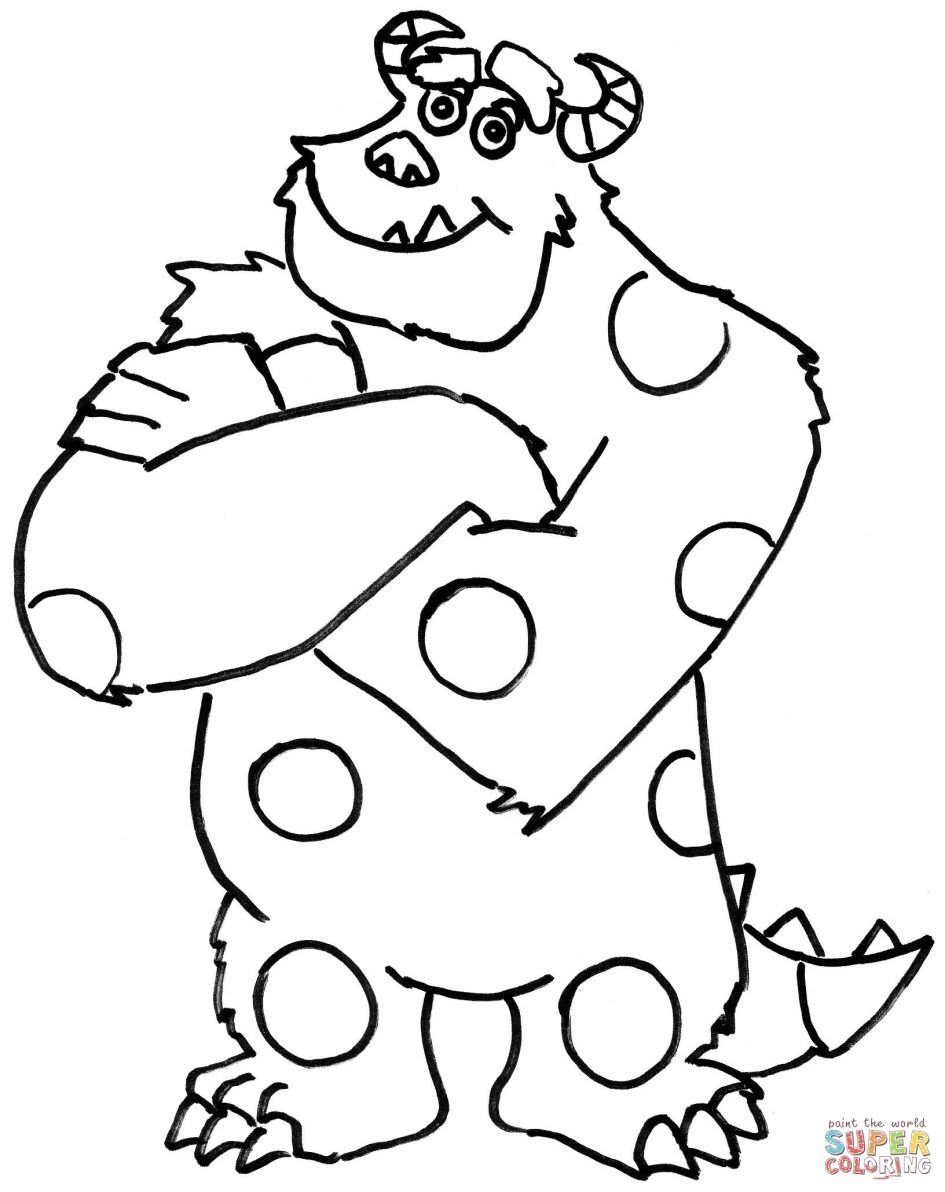 Monsters Inc Coloring Pages Monsters Inc Coloring Pages For Brilliant Monster Inc Coloring Sheets