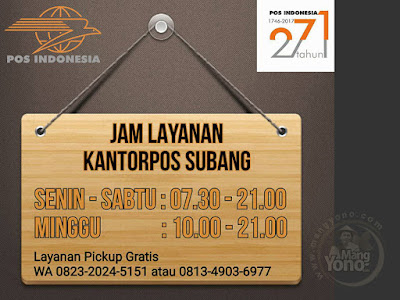  Jam Layanan Kantor POS Subang