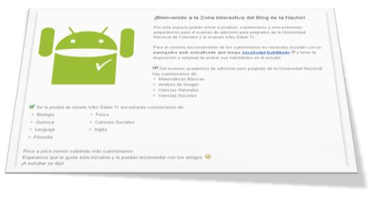 Examenes virtuales interactivos Blog de la Nacho