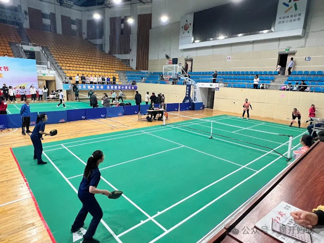pickleball competition,zhaoqing,fengkai,guangdong,china,Women's Day,Sports,2024 China's Fengkai County celebrates Women's Day "Women's Cup" pickleball competition,