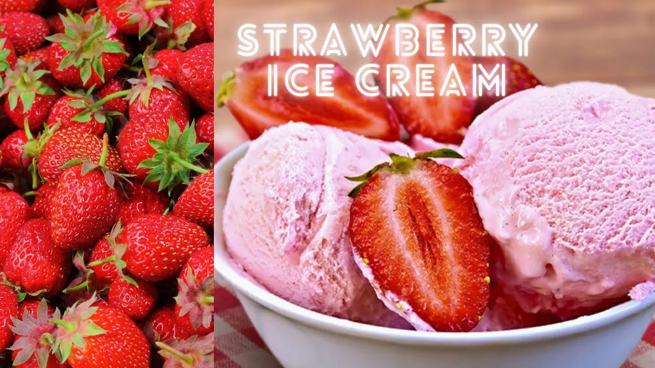 Homemade Strawberry Ice Cream without Strawberries