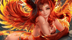 Phoenix-Girl by Sakimichan [Wallpaper Engine Free]