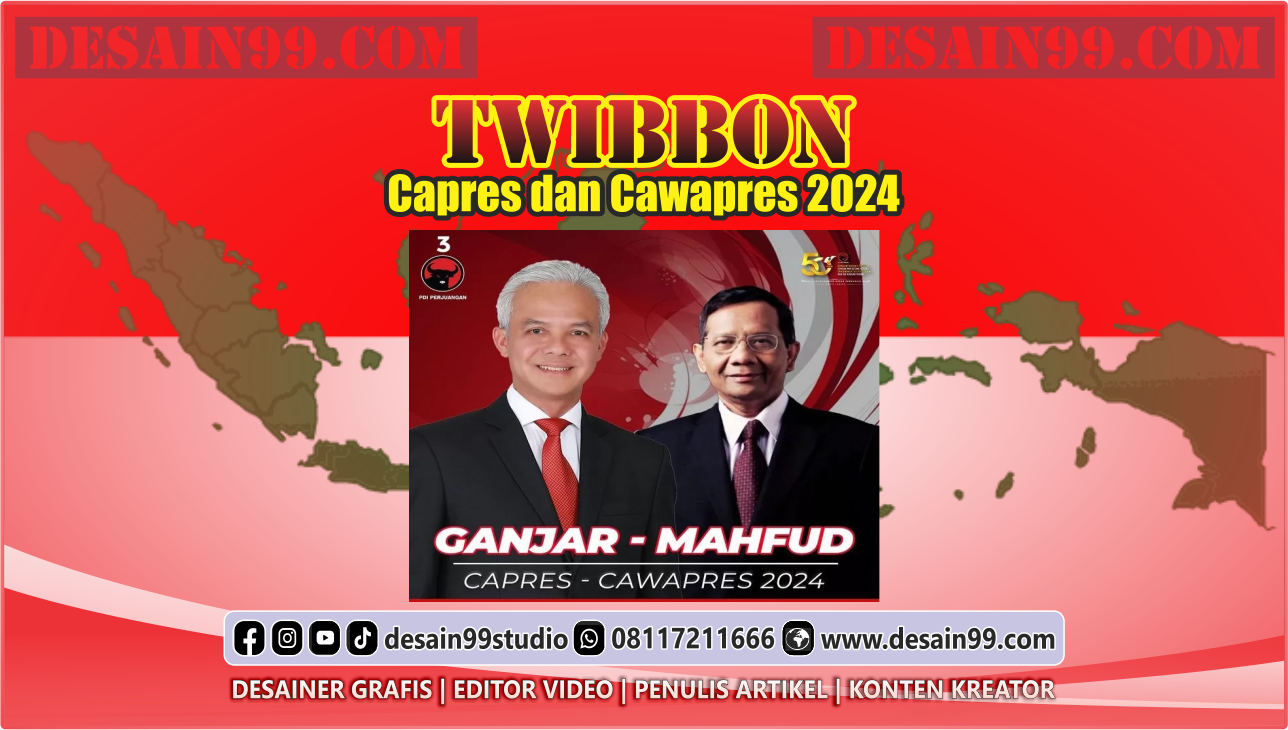 Kumpulan Link Twibbon Pasangan Capres Cawapres Ganjar Pranowo - Mahfudz MD.