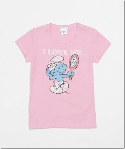 Girl Smurf Print Tee 08 - HKD 99