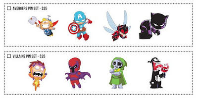 San Diego Comic-Con 2018 Exclusive Skottie Young Marvel Character Pin Series