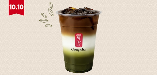 Gong Cha, Shopee,  10.10 Festival Drinks. 10.10 Brands Festival, Matcha Lovers, Matcha Latte, Matcha Coffee Latte, Matcha Marble, Bubble Tea, Food