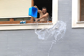 Fiesta de agua en Llano