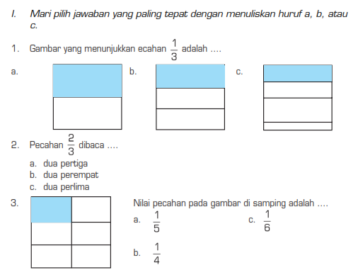 Soal UTS Matematika Kelas 3 Semester 2/ Genap Terbaru 2017 