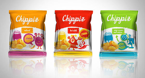 Chippiz attractive pouch packaging design pack of 3