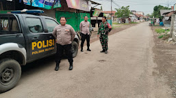  Bersatu Untuk Keamanan,  Polsek Sliyeg dan Koramil Laksanakan Patroli Bersama