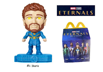 Ikaris Happy Meal toy and happy meal box - Eternals McDonalds Toys 2021