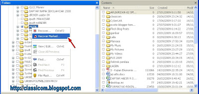 Recovery atau mengembalikan data yang hilang atau data folder yang
 ter hidden akibat virus dengan R-studio 