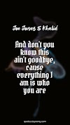 Song Quotes: Joe Jonas & Khalid - Not Alone, Mobile Wallpaper