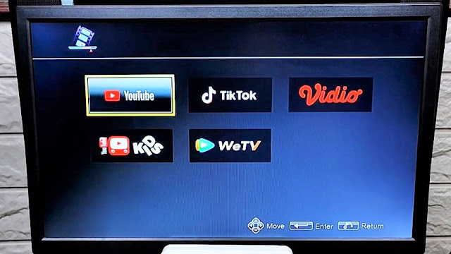Aplikasi Youtube, Youtubekids, Tiktok, WeTV, Vidio di Set Top Box GOTAMA GTA-04KT2 DVB-T2