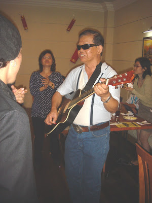 Dad doing his rendition of Rhinestone Cowboy