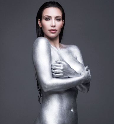 kim kardashian w magazine photos 2010. KIM KARDASHIAN BODY PAINT ART