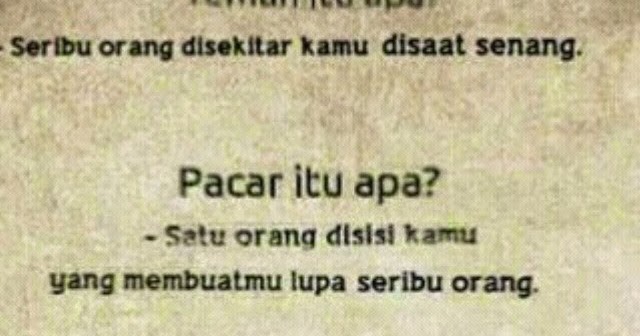 Teman itu apa Pacar itu apa Sahabat itu apa