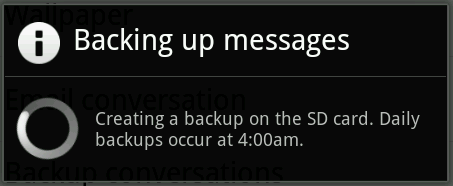 Manual Backup conversations in Whats App