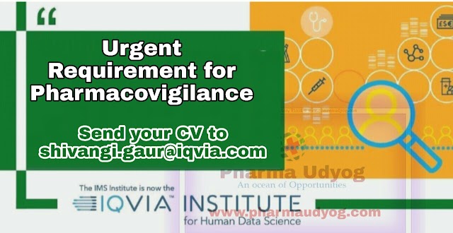 IQVIA | Urgently Hiring for Pharmacovigilance | Thane | Send CV