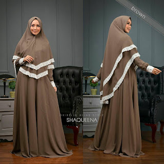 Shaqueena Dress koleksi terbaru simple elegant by Oribelle Hijab Style