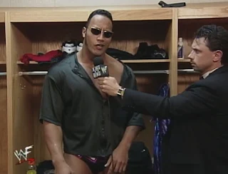 WWE / WWF King of the Ring 1999 -  Michael Cole interviews The Rock