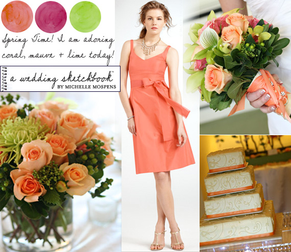 Perfect for indoor or outdoor weddings this color combo is sure to brighten
