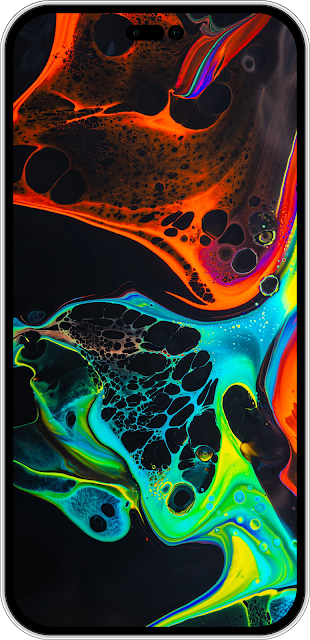 WALLPAPER IPHONE COLORFUL BLACK AESTHETIC