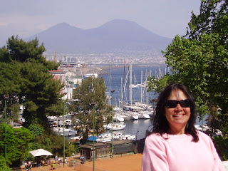 Borgo Marinari vista para o Vesuvio Nápoles Itália