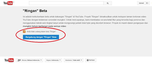 Menggunakan Youtube Feather