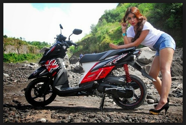Kumpulan Foto Gambar Modifikasi Motor  Yamaha X Rider Ban 